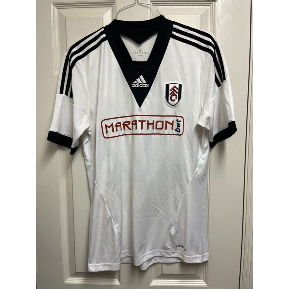 NWOT 2013/14 #39 Darren Bent Fulham On Field Formotion Home Adidas Jersey  L